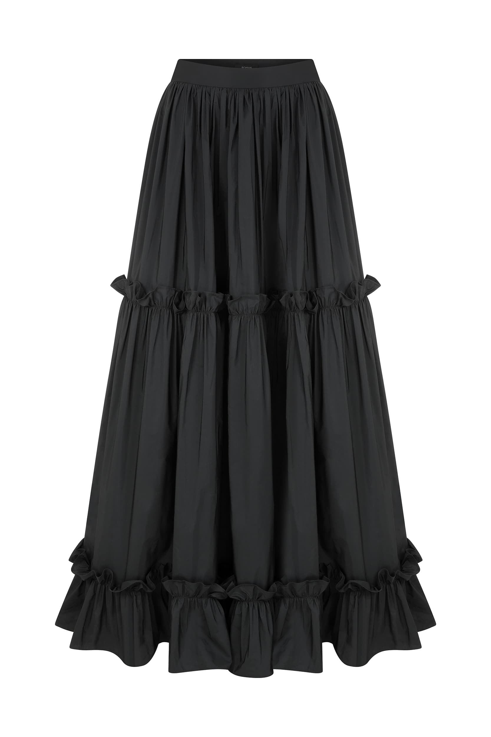 Maxi skirt SARAH PACINI Anthracite size 38 FR in Cotton - 31878594