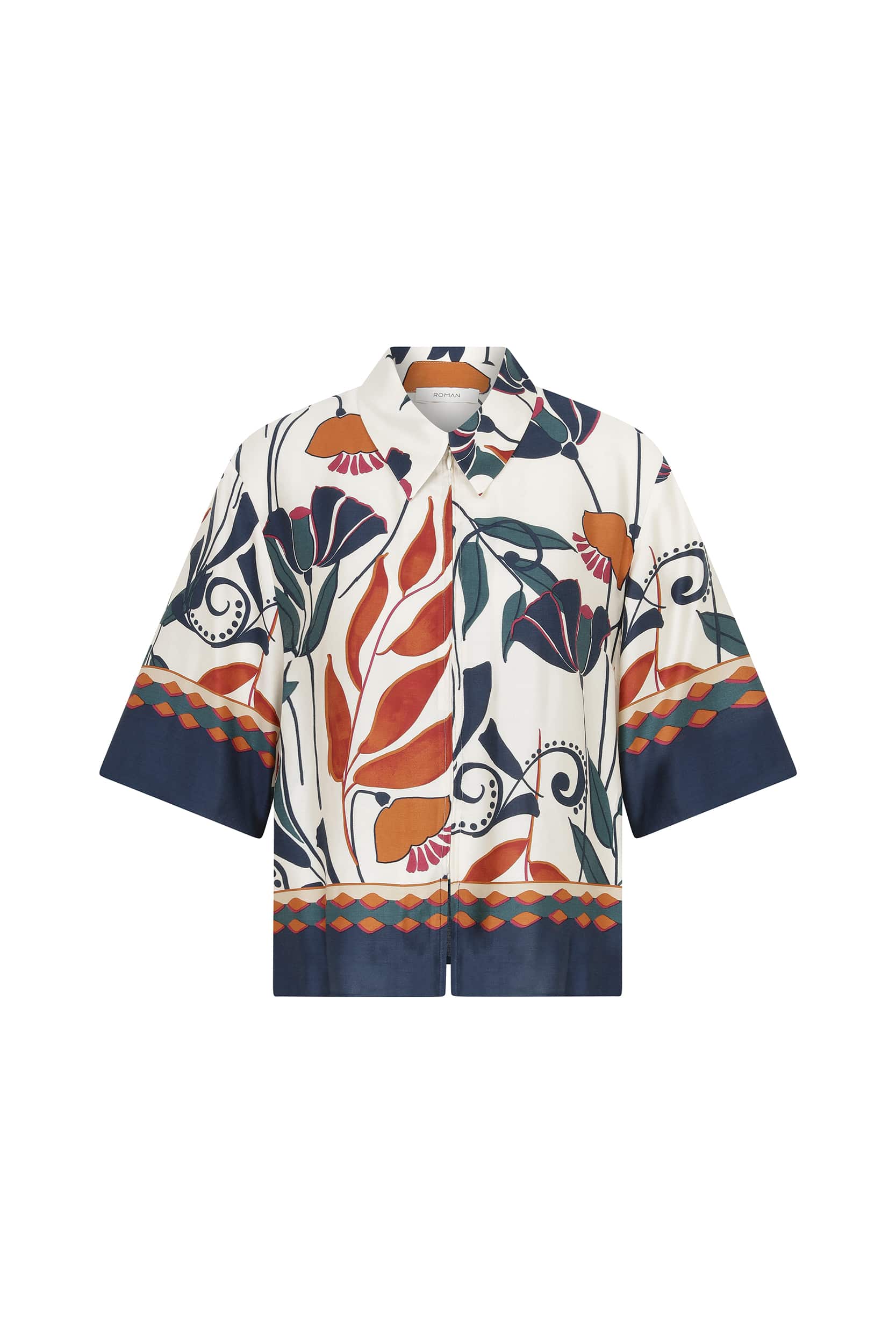 Boho Zipper Floral Shirt -- [ORIGINAL]