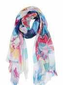 VACAY MODE MULTI-COLORED FLORAL PRINTED SCARF - Conscious Product