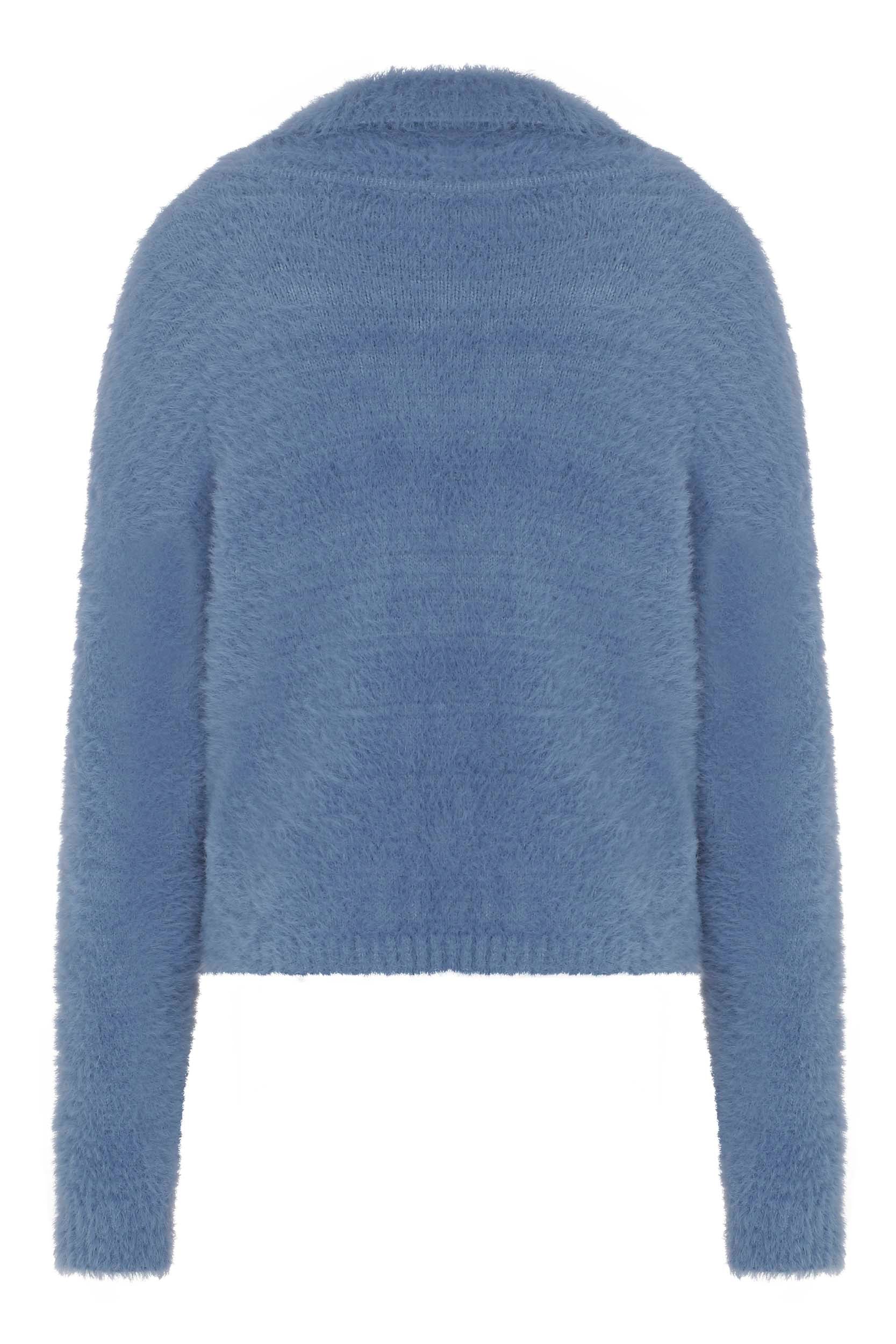 Basic Blue Knitwear Cardigan