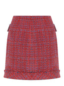 Pocket Detailed Mini Skirt - Red