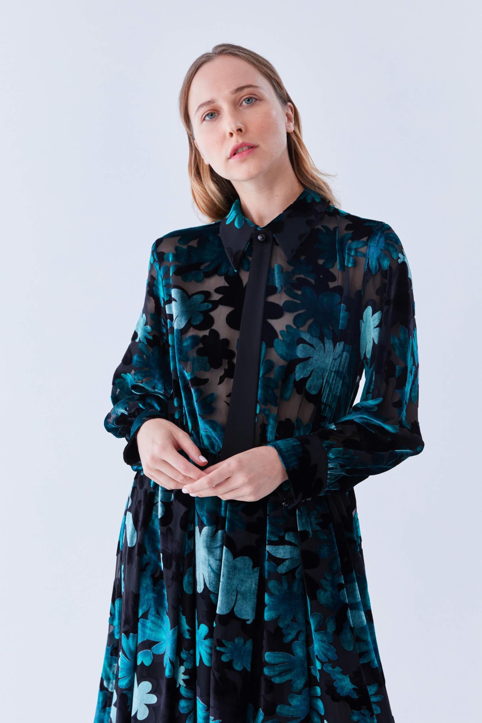 Long Sleeve Evening Dress