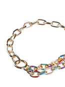 Thick Chain Colorful Necklace