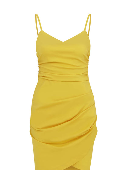 Summer Ruched Cocktail Dress