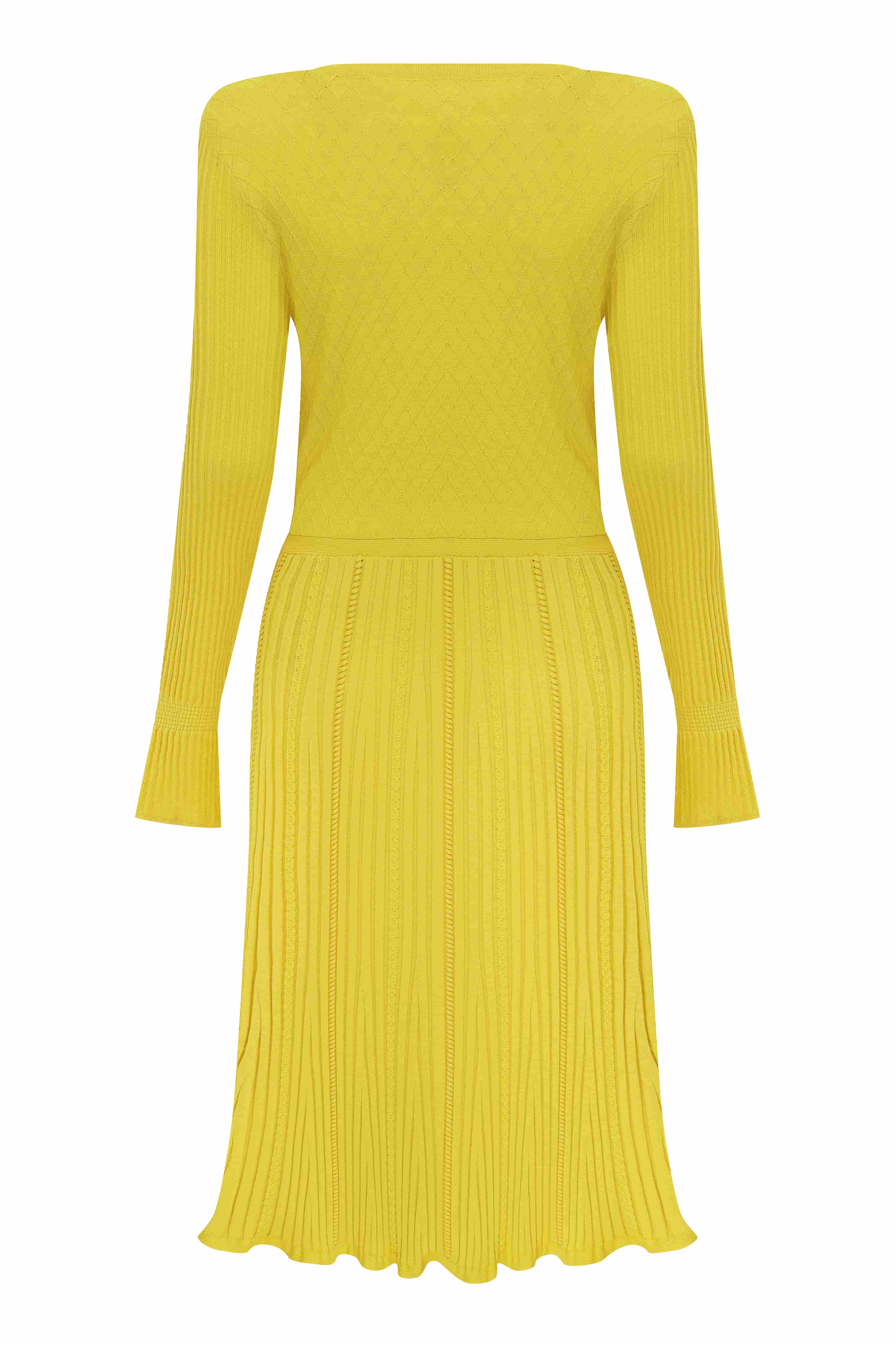 Sunshine Yellow Knitwear Dress