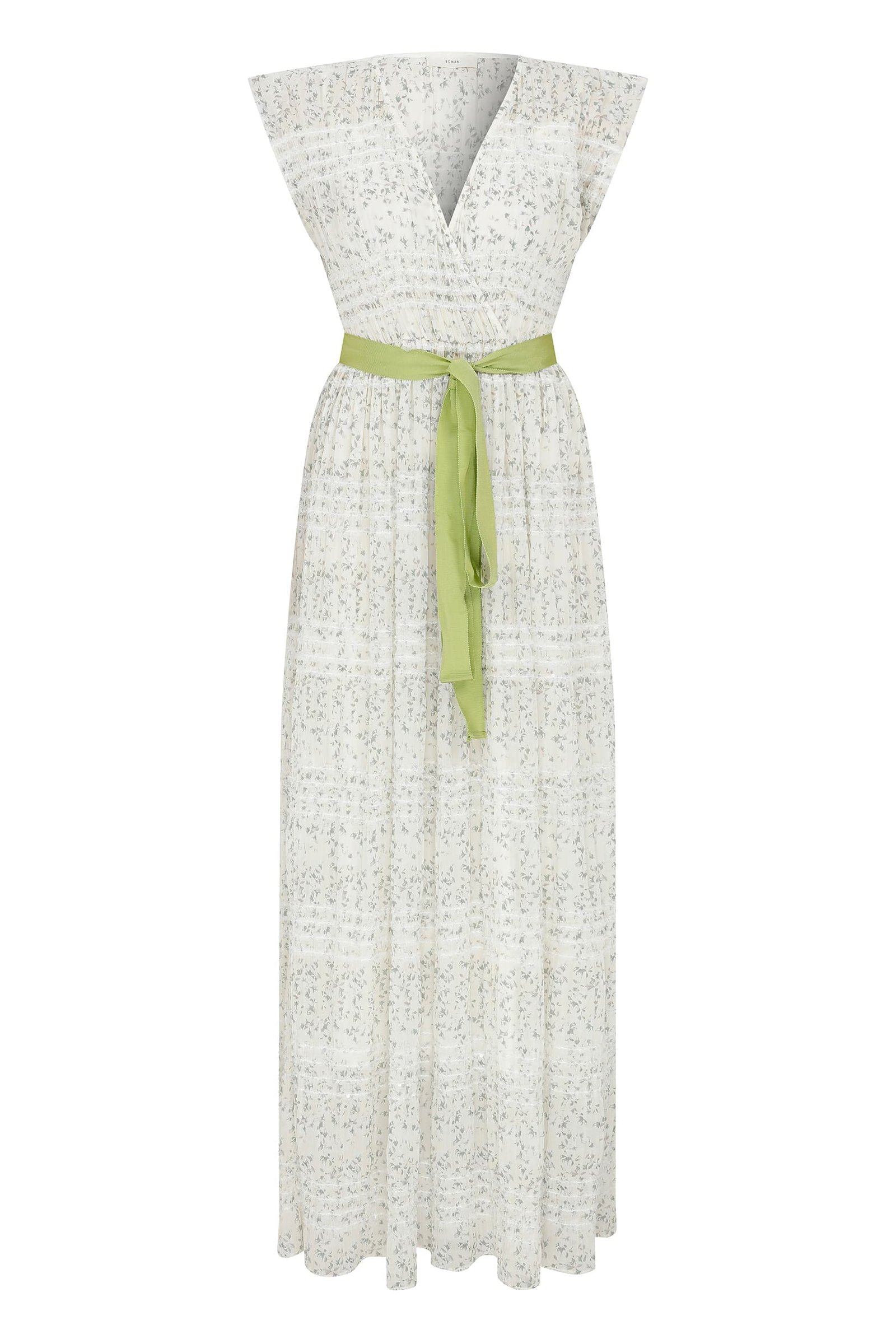 90's V-neck Long Dress -- [ORIGINAL]