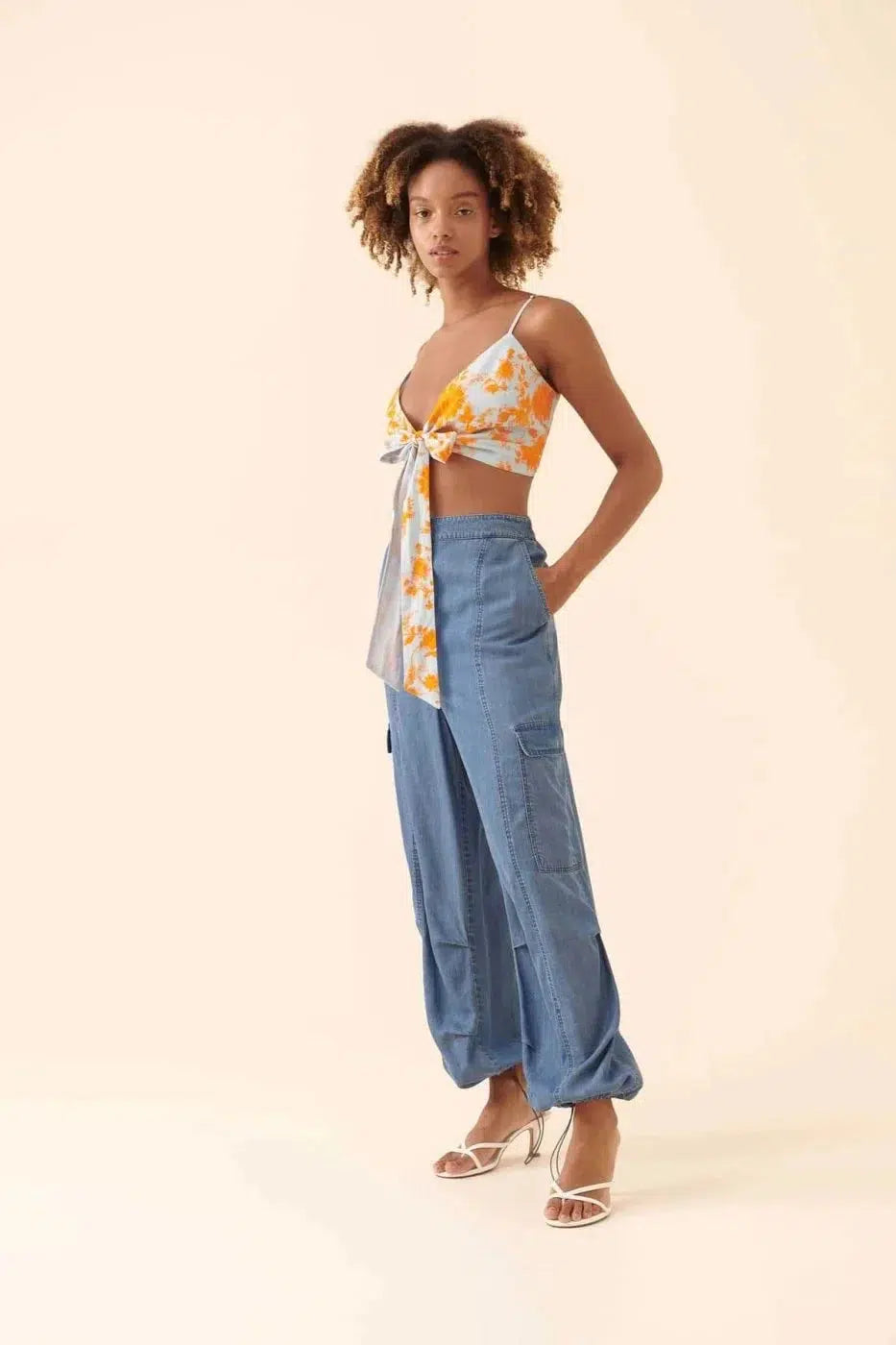 Ankle Cuff Fusion Trousers --[NAVY]