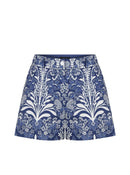 Blue White Floral Shorts -- [ORIGINAL]