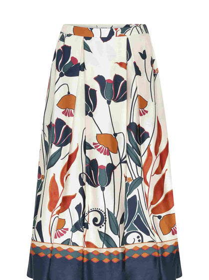 Boho Floral Midi Skirt -- [ORIGINAL]
