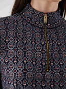 Ethnic Zipper Patterned Women's Knitwear--[ORIGINAL]
