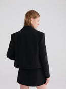 Fancy Pockets Black Mini Skirt -- [BLACK]