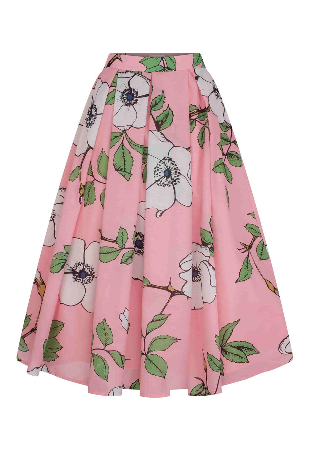 Sakura Floral Midi Skirt --[ORIGINAL]
