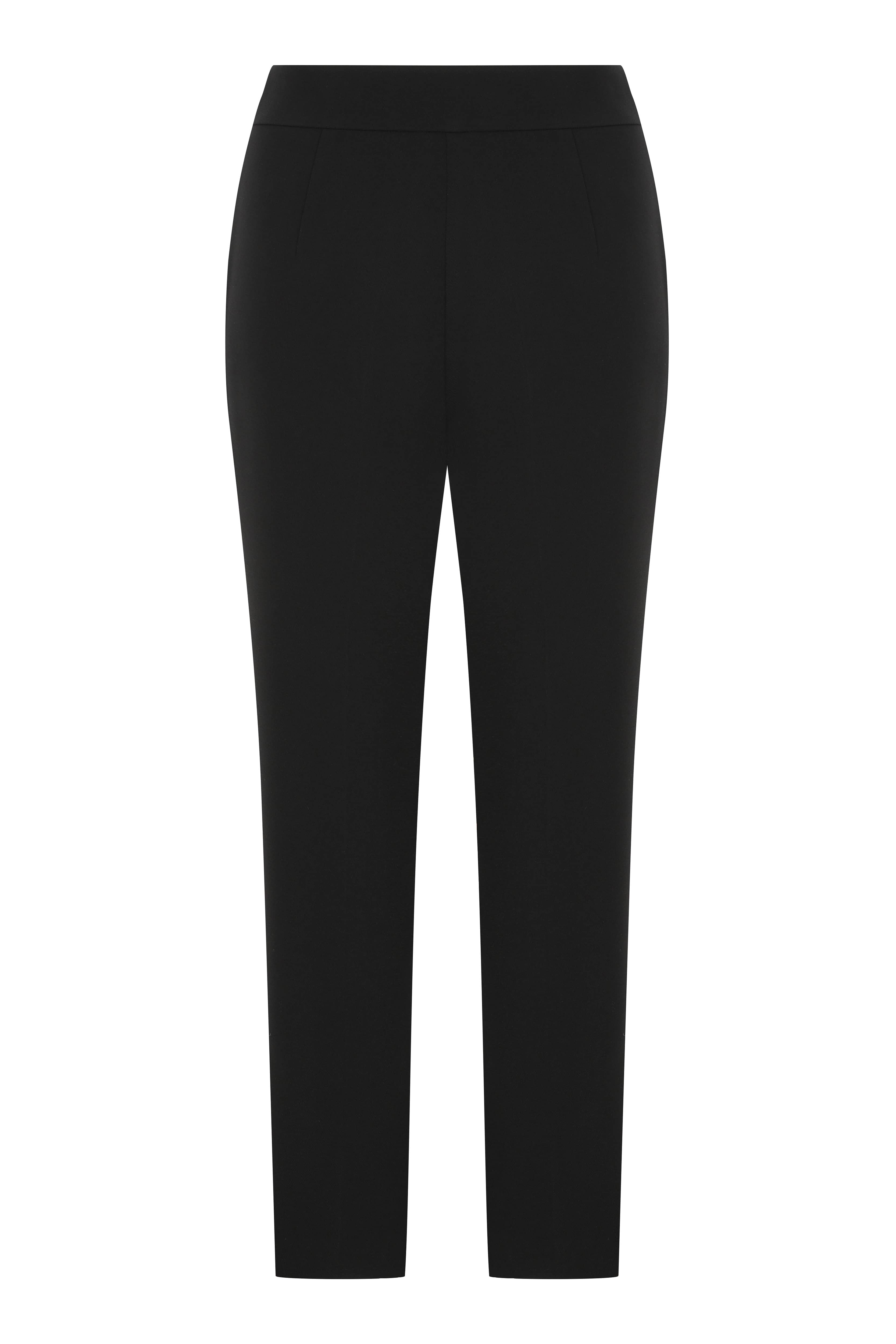Formal Cropped Women's Pants---[BLACK]