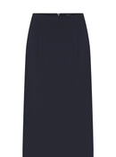 High Waist Navy Blue  Pencil Skirt --[NAVY]