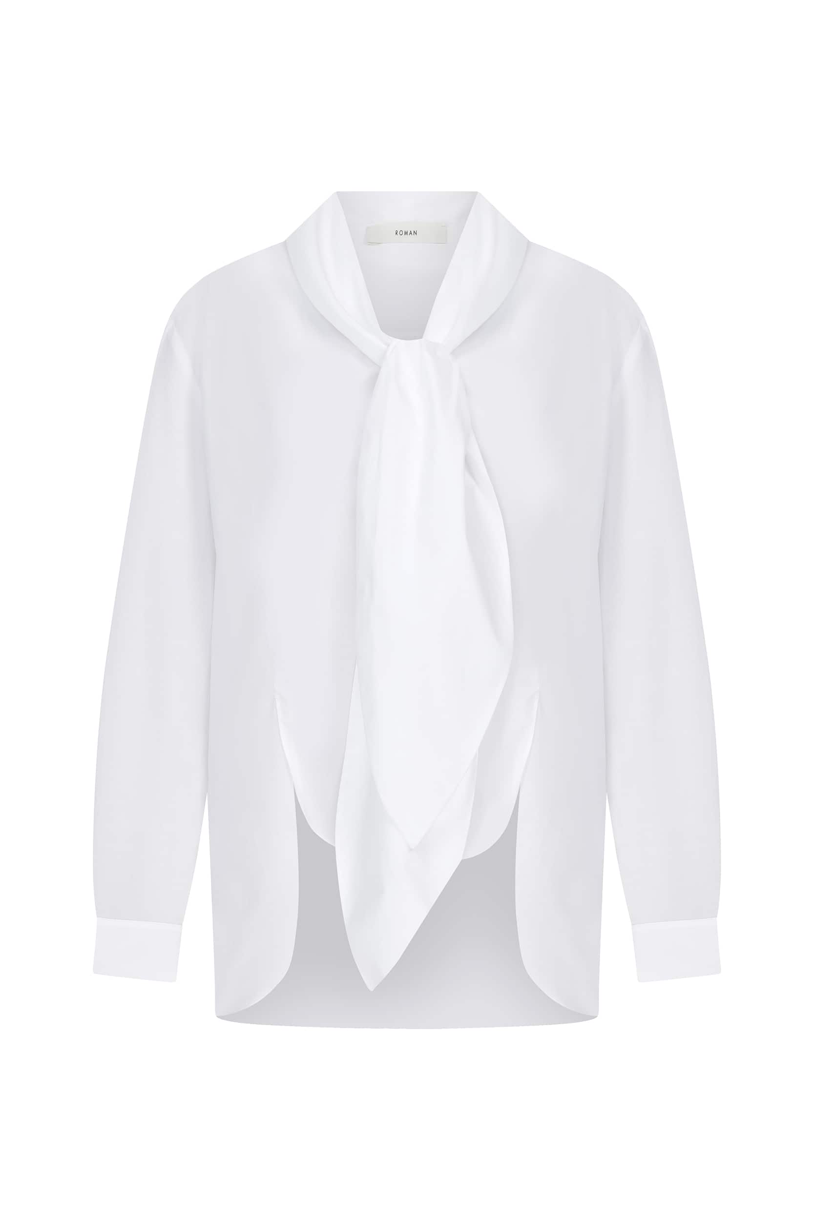 Necktie Detailed Shirt -- [WHITE]
