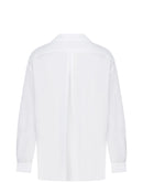 Neck Tie Deatiled Shirt -- [WHITE]