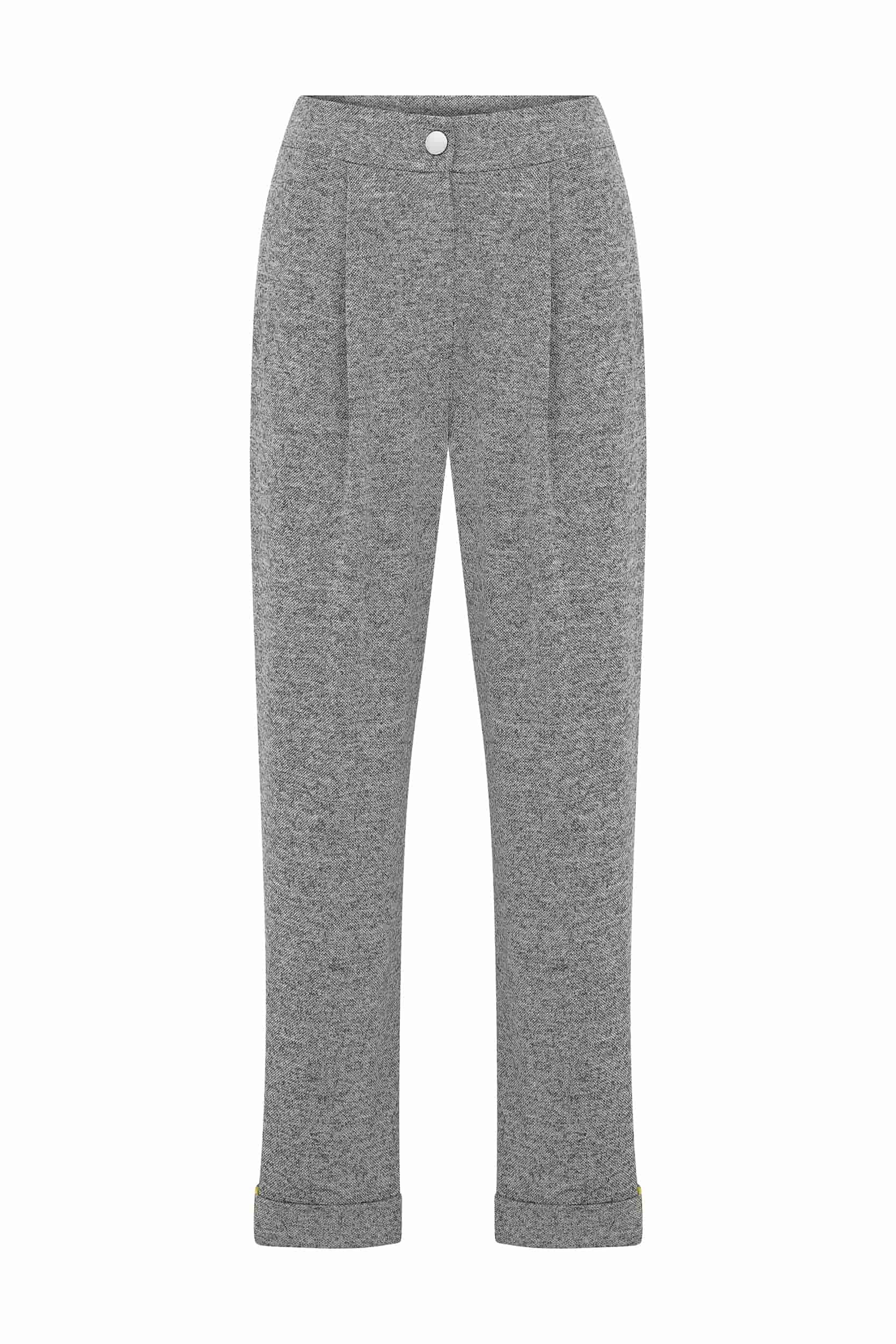Pleated Gray Women's Trousers --[ORIGINAL]