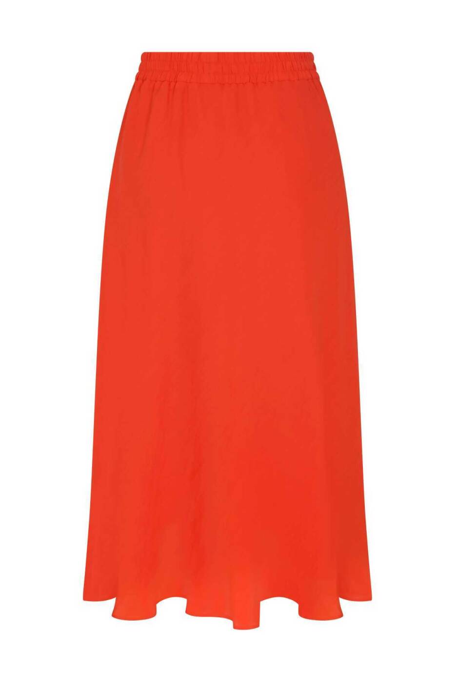 Sporty Vibe Orange Midi Skirt