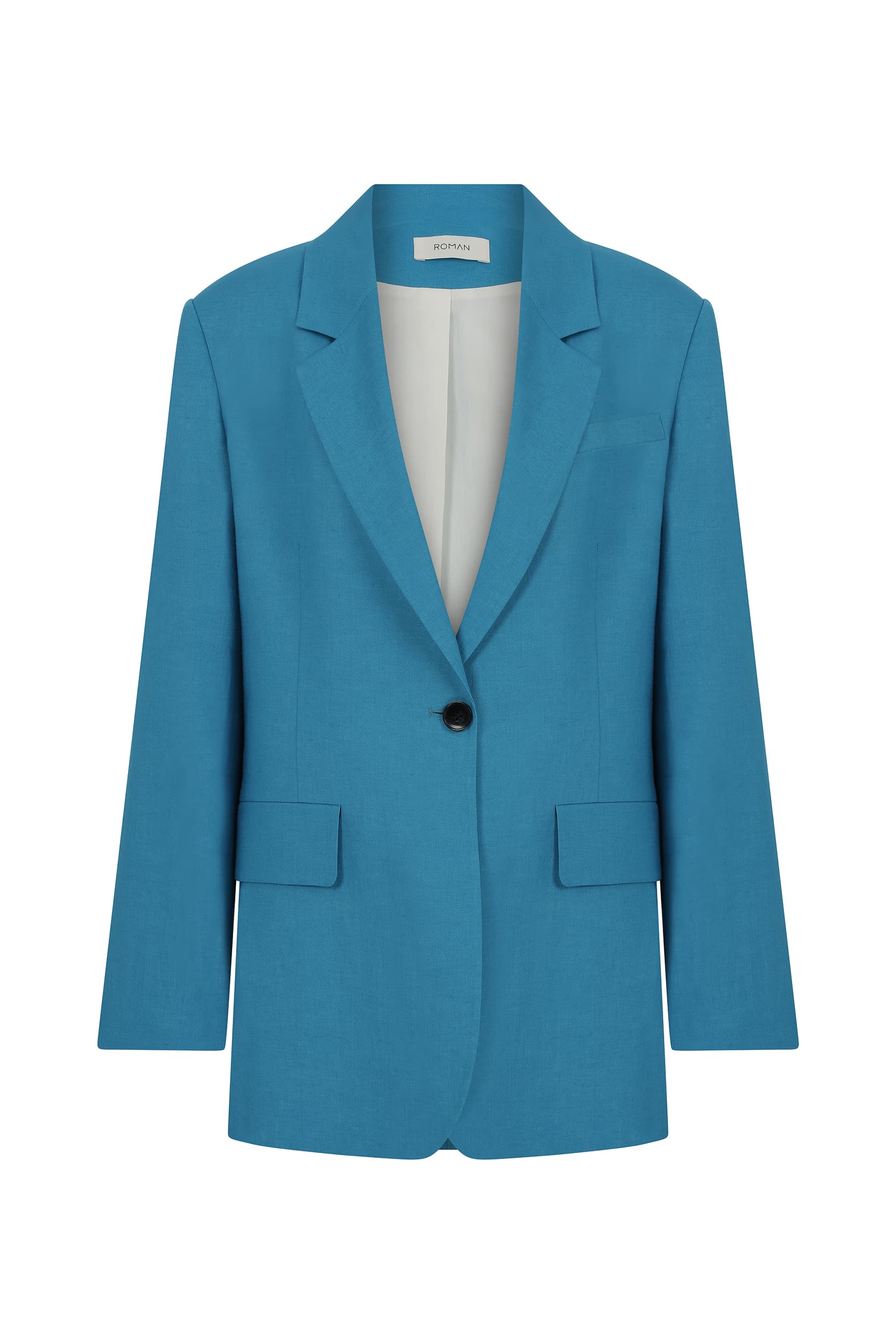 Pocket Turquoise Jacket --[TURQUOISE]