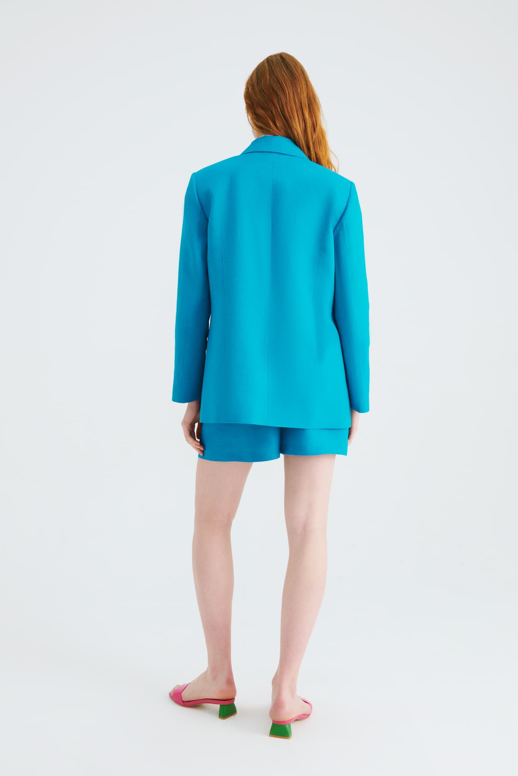 Pocket Turquoise Jacket --[TURQUOISE]