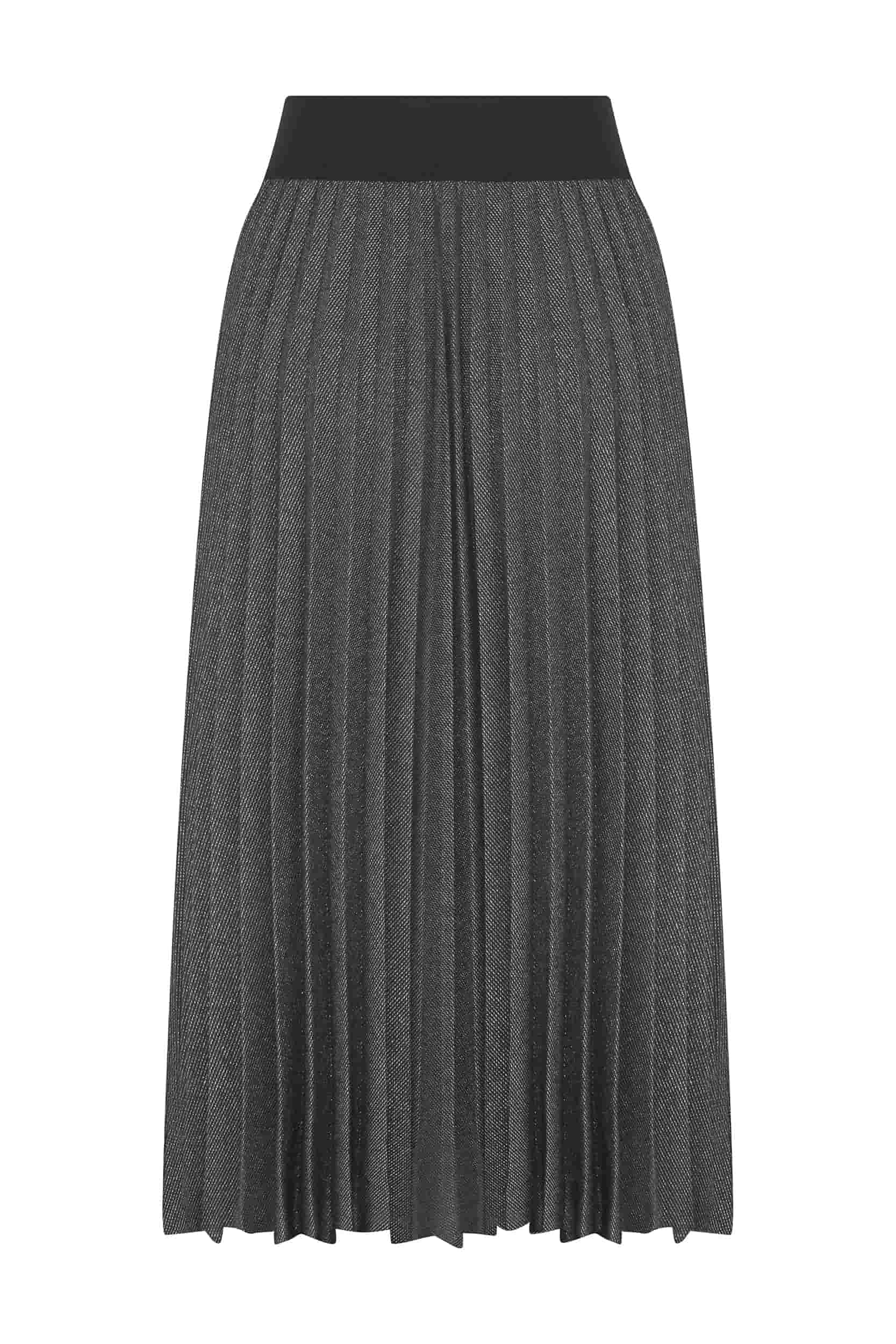 Shimmer Pleated Midi Skirt --[ORIGINAL]