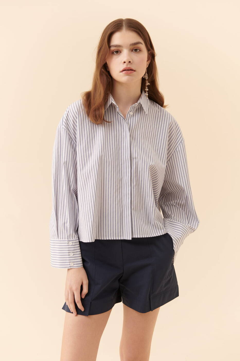 Baggy Style Striped Shirt --[ORIGINAL]