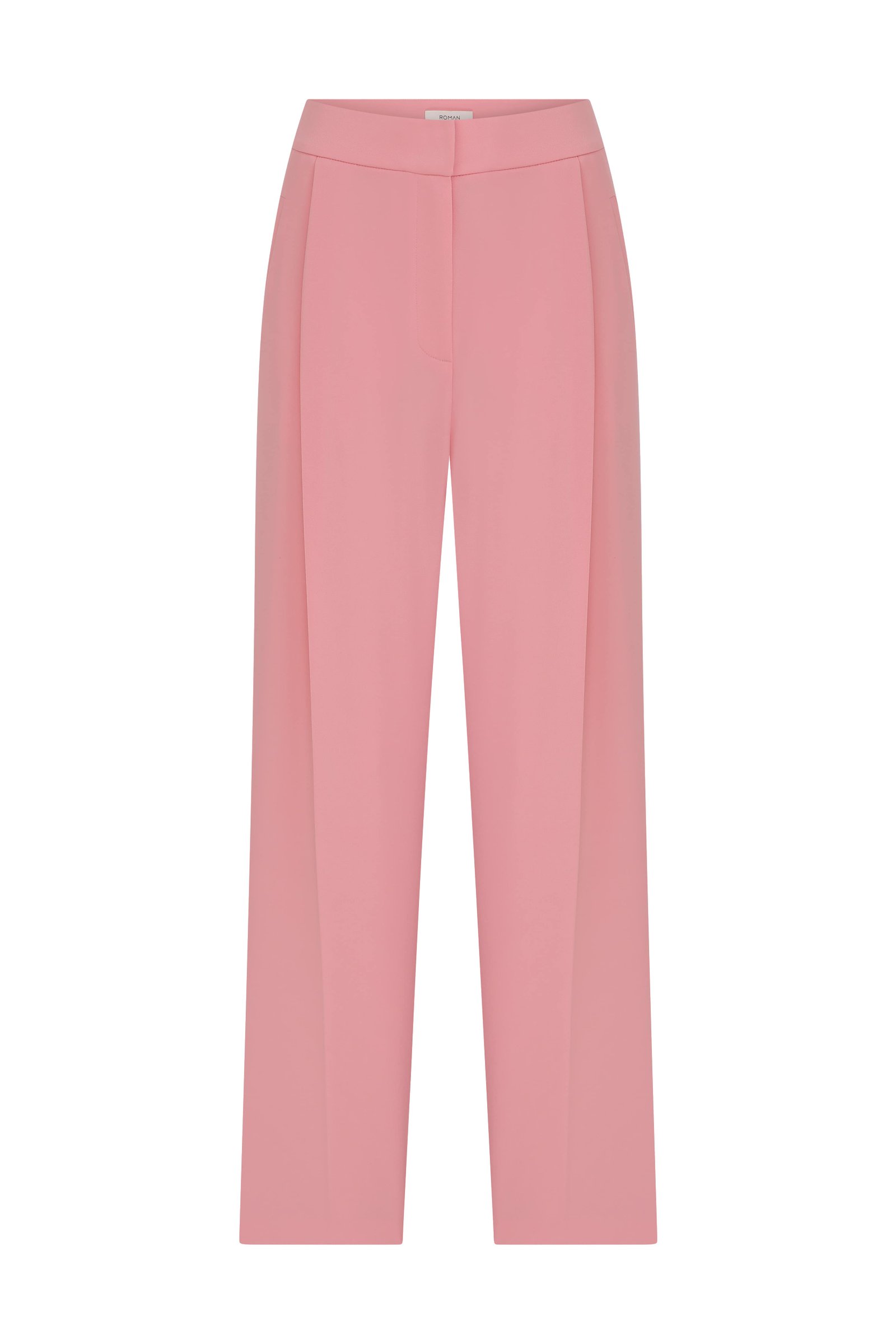 Silk Crepe Carrot Women's Pants --[PINK]