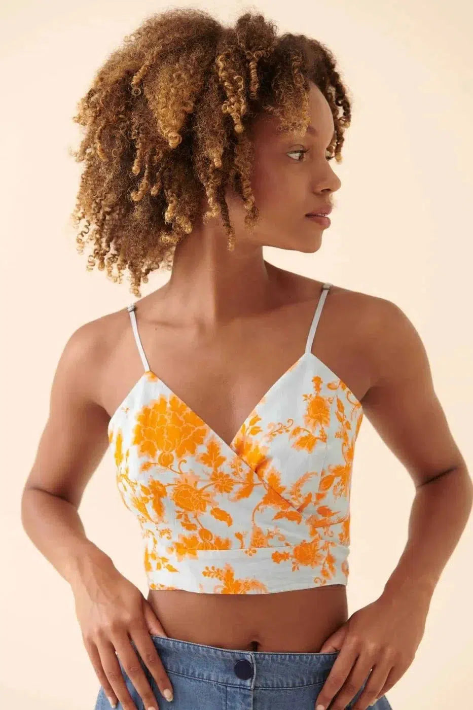 Sunny Vibe Cropped Blouse --[ORIGINAL]