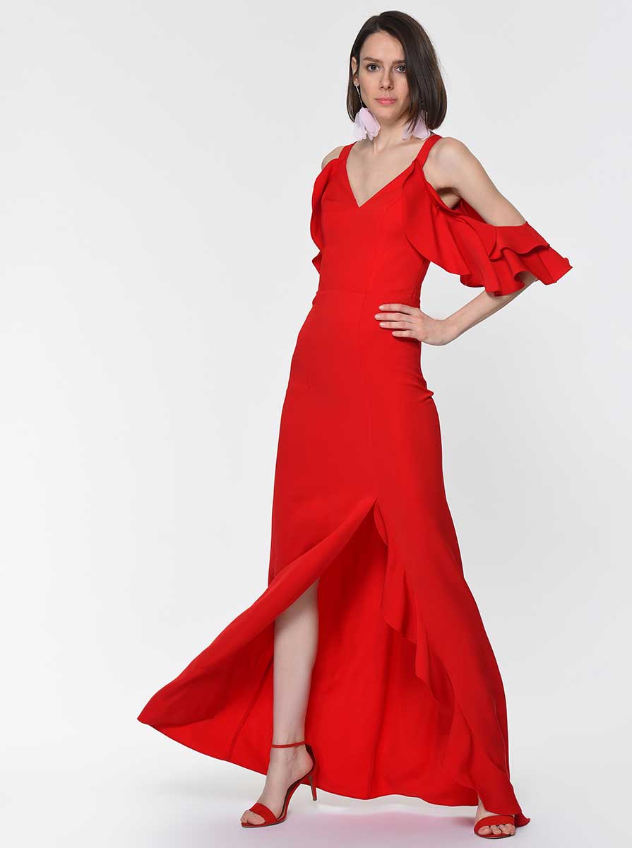 ROMAN USA-Y1911328 DRESS-- [RED]