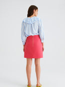 Front Pocket Detailed mini Skirt --- [PINK]
