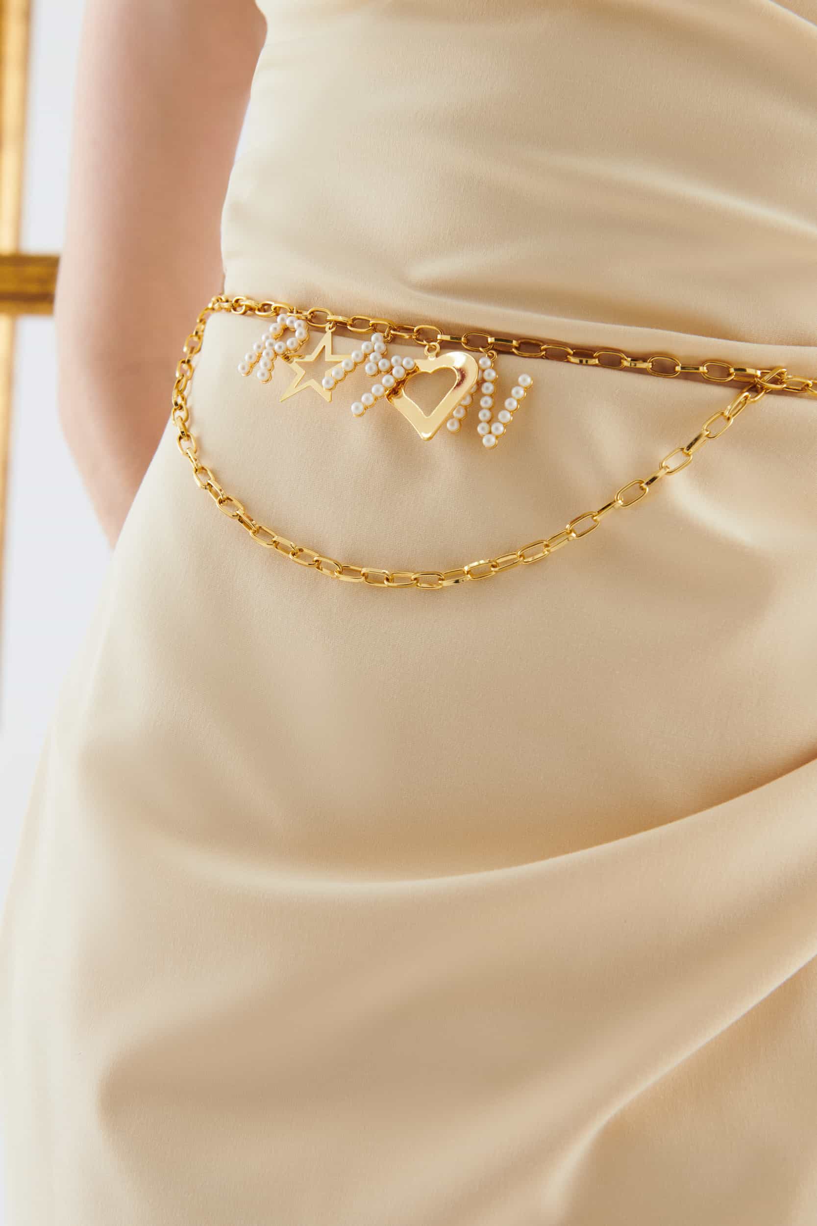Women's Gold Chain Waist Belt