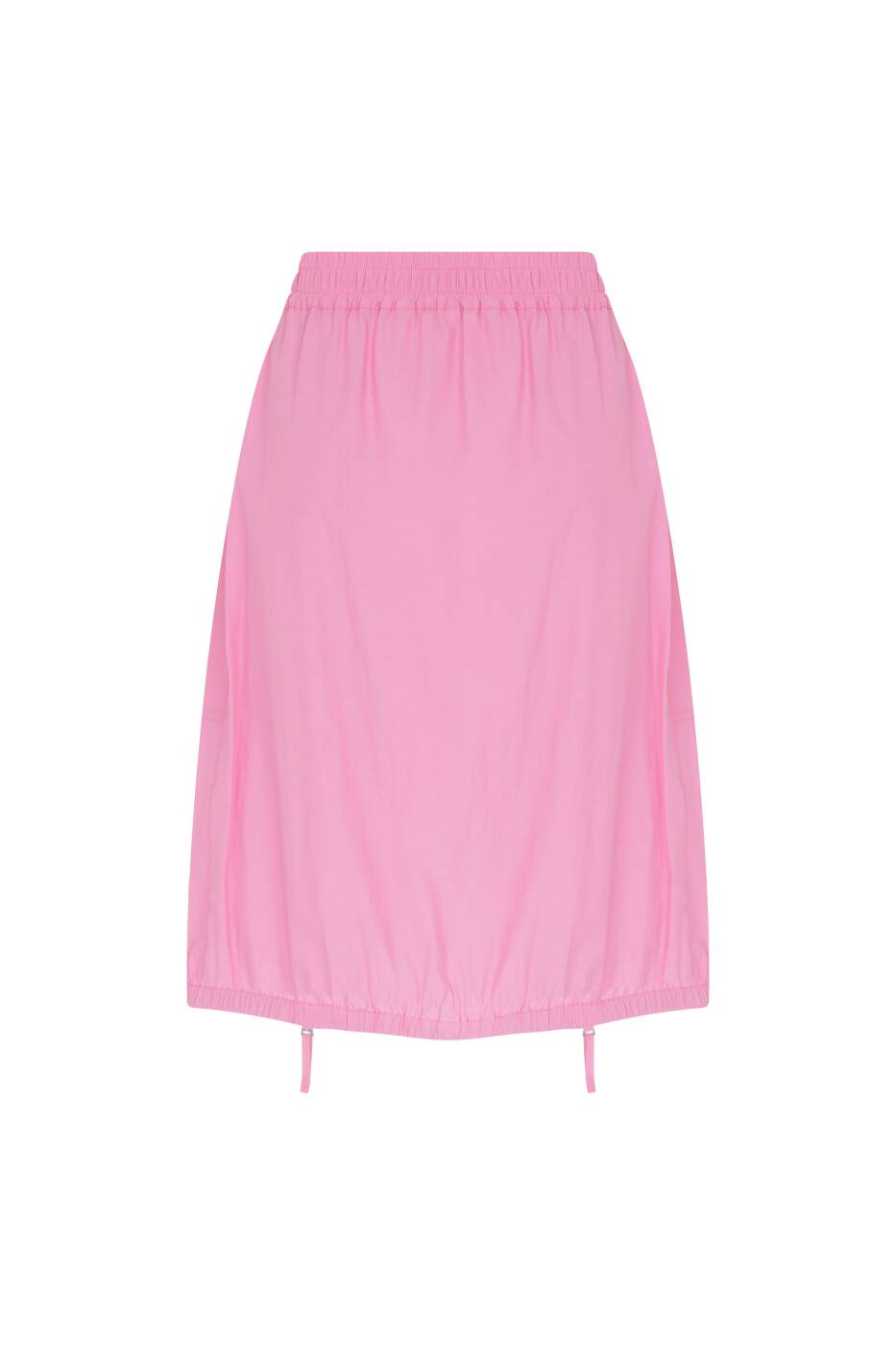 Zipper Detailed Pocket Midi Length Skirt Pink --[PINK]