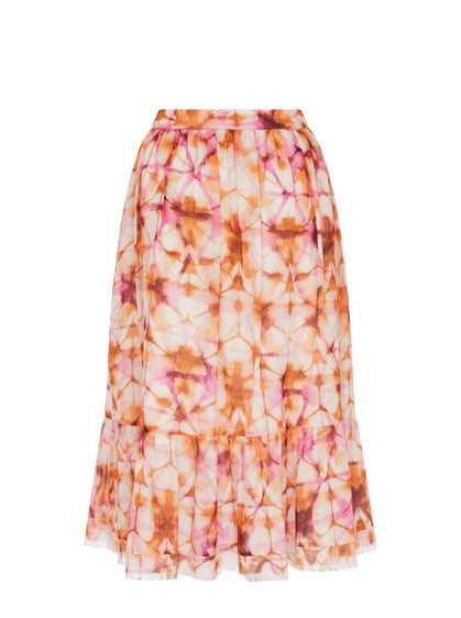 Tie Dye Frill Midi Skirt --[ORIGINAL]