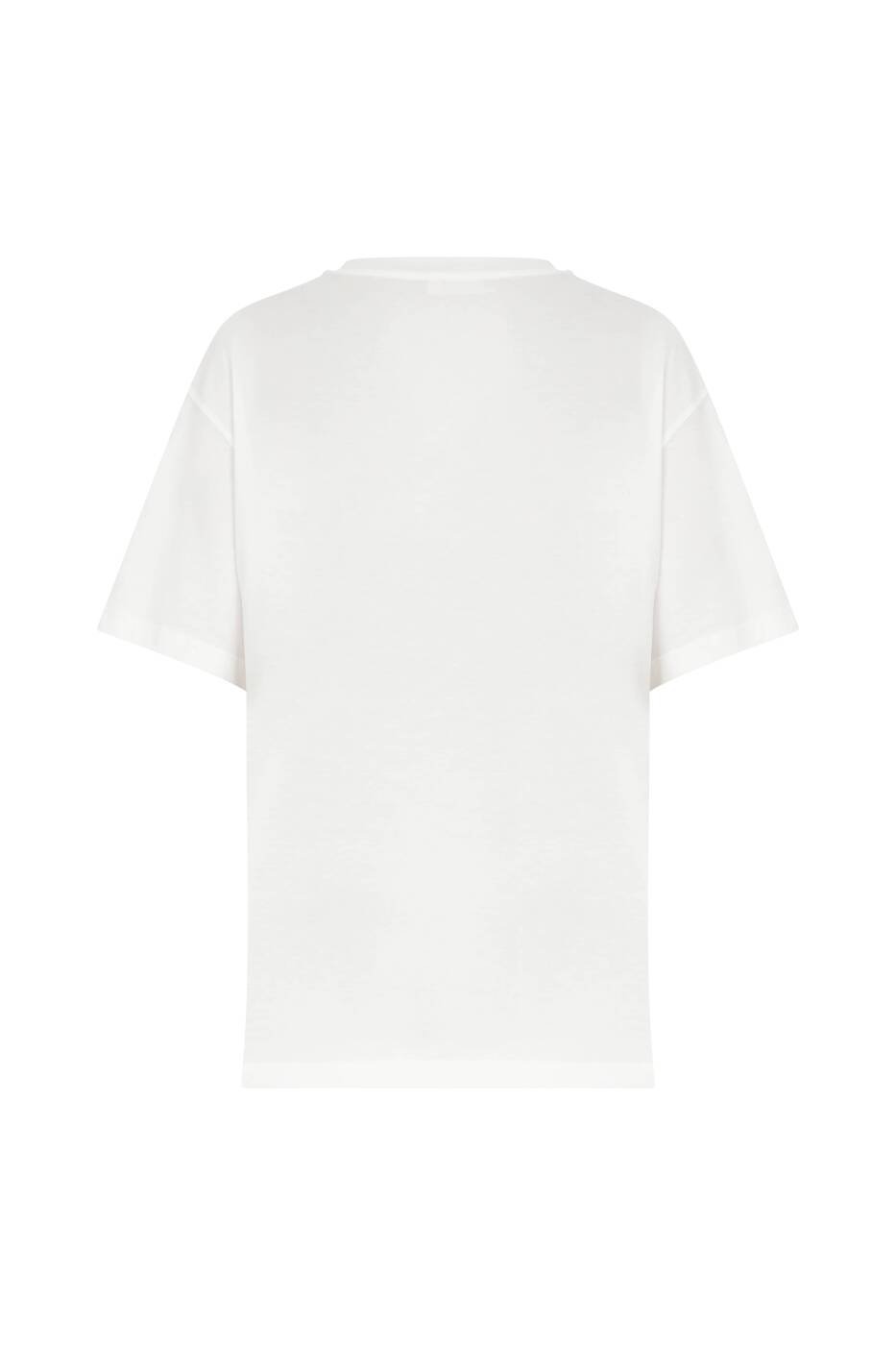 White Pineapple Print Women's T-shirt --[WHITE]